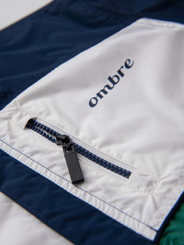 Ombre Clothing Muška svijetla sportska jakna s flisom zelena Ombre odjeća