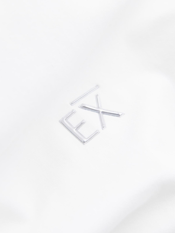 Ombre Clothing Muška majica kratkih rukava SLIM FIT s dugim rukavima, elastinom i printom bijela Ombre odjeća