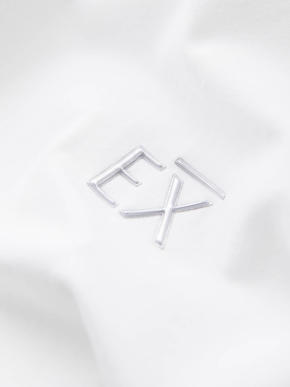 Ombre Clothing Muška majica kratkih rukava SLIM FIT s elastinom i printom bijela Ombre Clothing