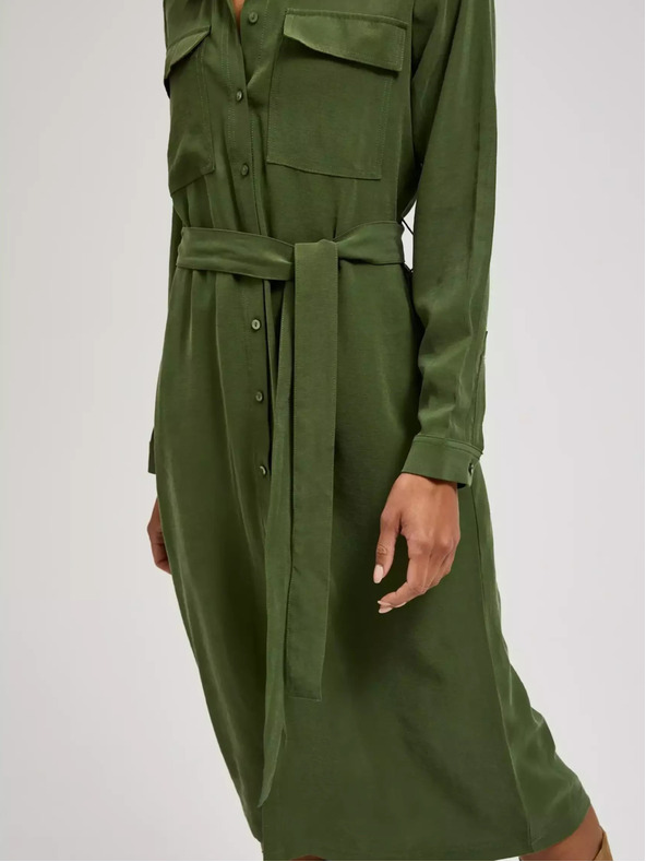 Moodo Moodo kaki haljina dugih rukava