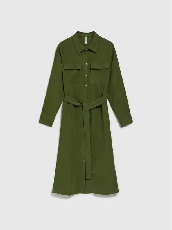 Moodo Moodo kaki haljina dugih rukava