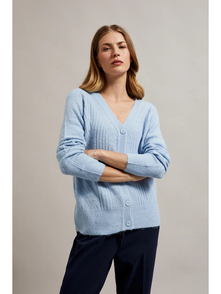 Moodo Svijetloplavi ženski kardigan Moodo
