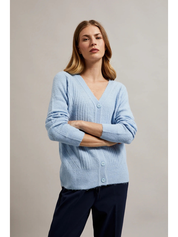 Moodo Svijetloplavi ženski kardigan Moodo