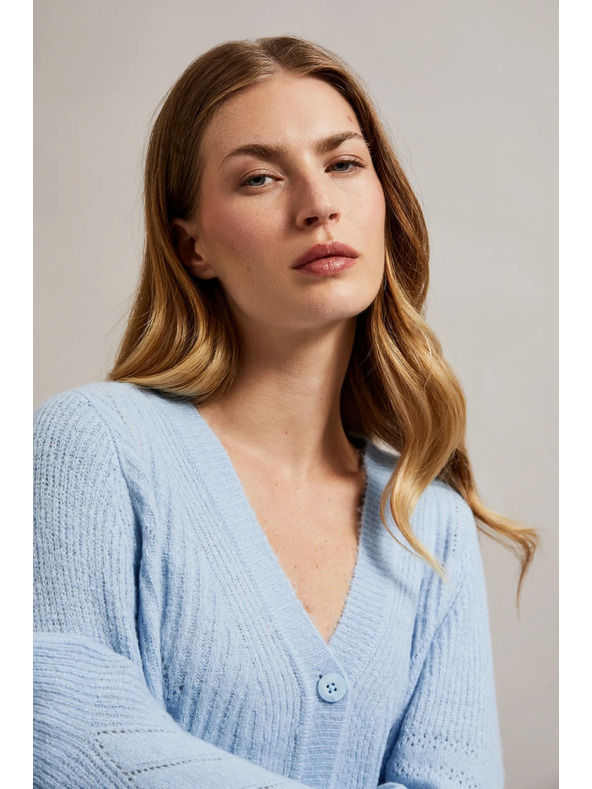 Moodo Svijetloplavi ženski kardigan Moodo