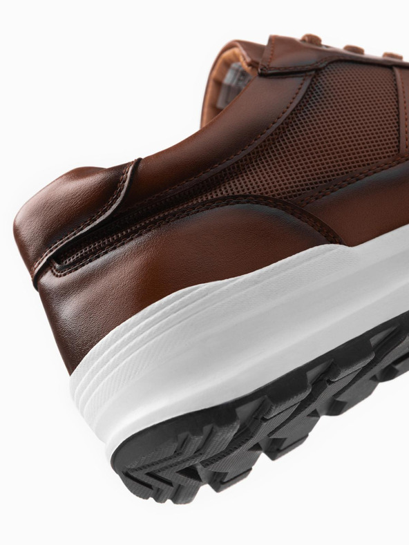 Ombre Clothing Muške platnene tenisice smeđa Ombre odjeća