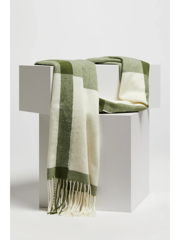 Moodo Bijelo-zeleni Moodo ženski šal