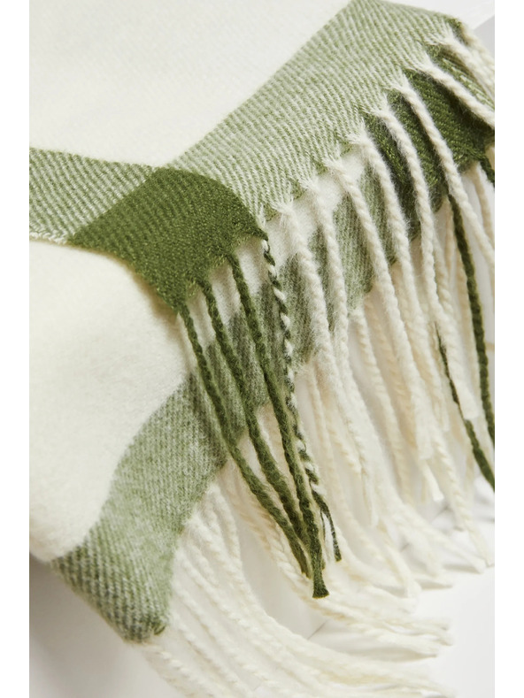 Moodo Bijelo-zeleni Moodo ženski šal