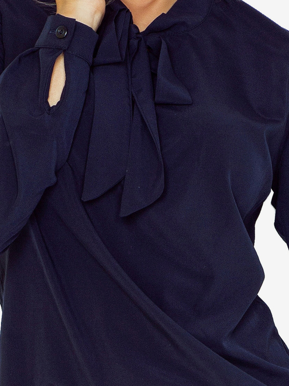 numoco Tamnoplava ženska bluza s Numoco tkanjem