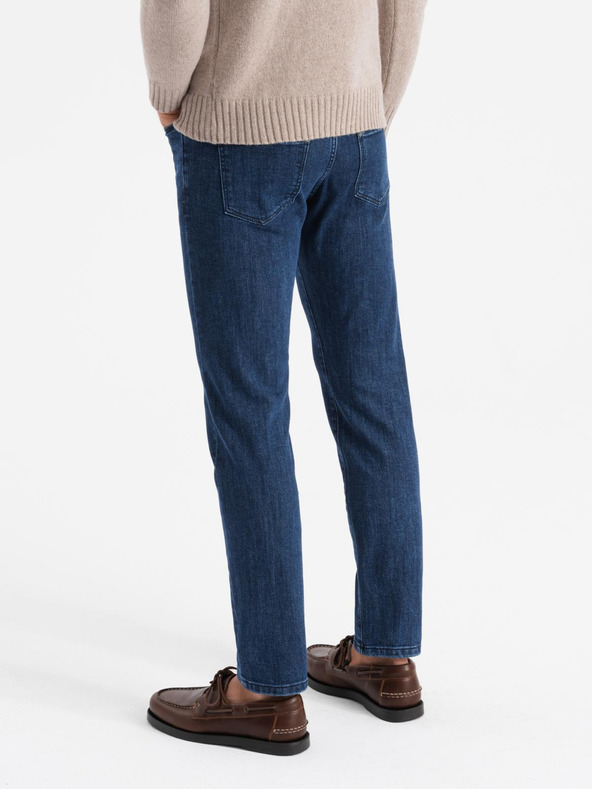 Ombre Clothing Muške klasične isprane traperice REGULAR FIT plava Ombre odjeća