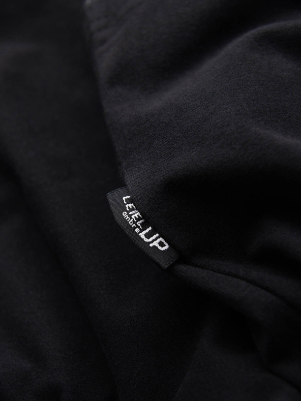 Ombre Clothing Muška majica LOOSE FIT s džepom crna Ombre odjeća