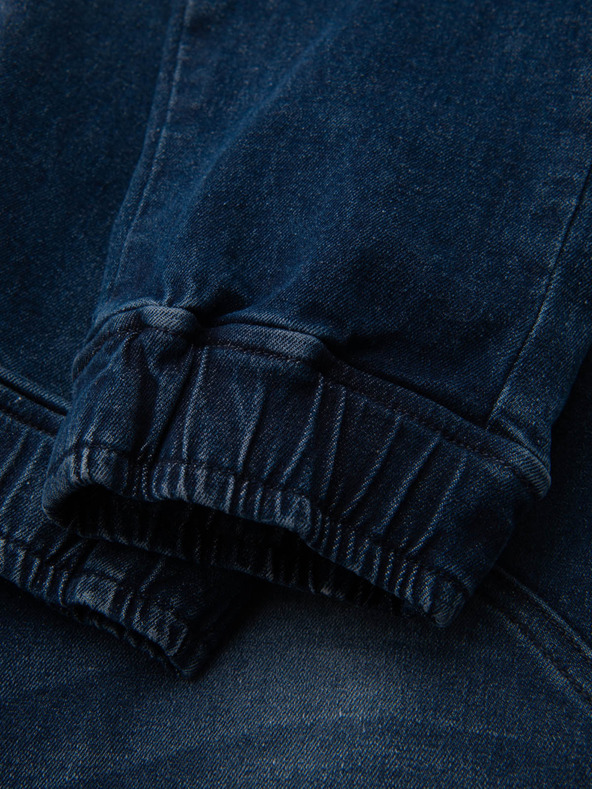 Ombre Clothing Muške JOGGERS hlače s kargo džepovima na patentni zatvarač plava Ombre odjeća