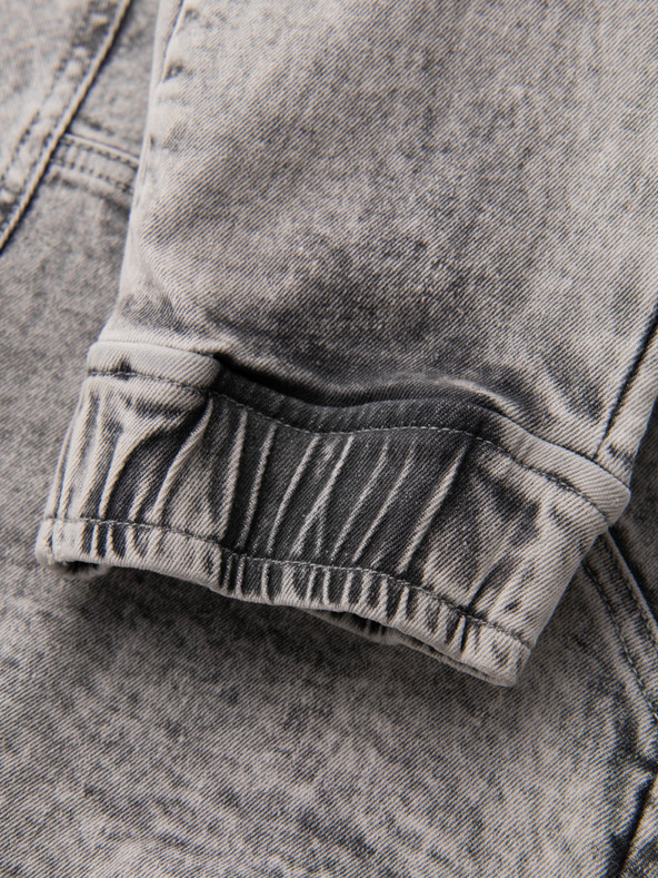 Ombre Clothing Muške JOGGERS hlače s kargo džepovima na patentni zatvarač siva Ombre odjeća