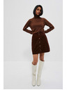 Moodo Smeđa ženska suknja Moodo