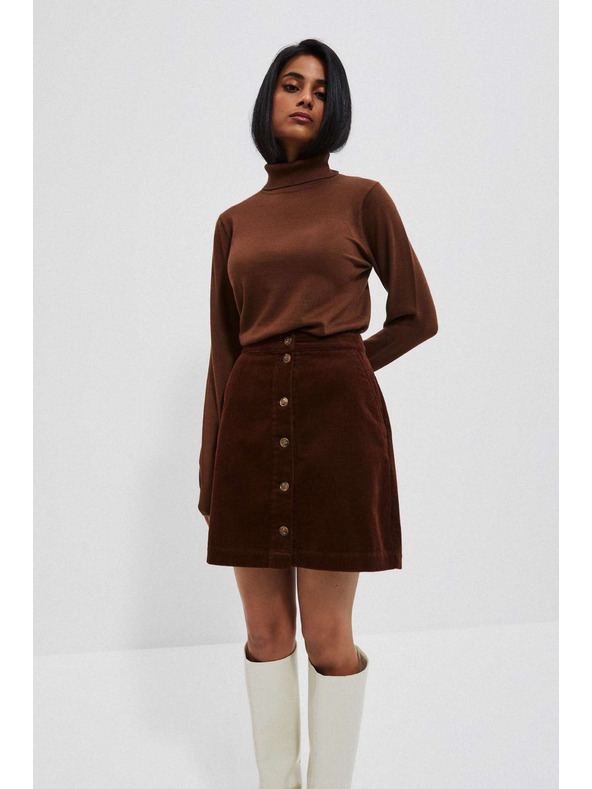 Moodo Smeđa ženska suknja Moodo