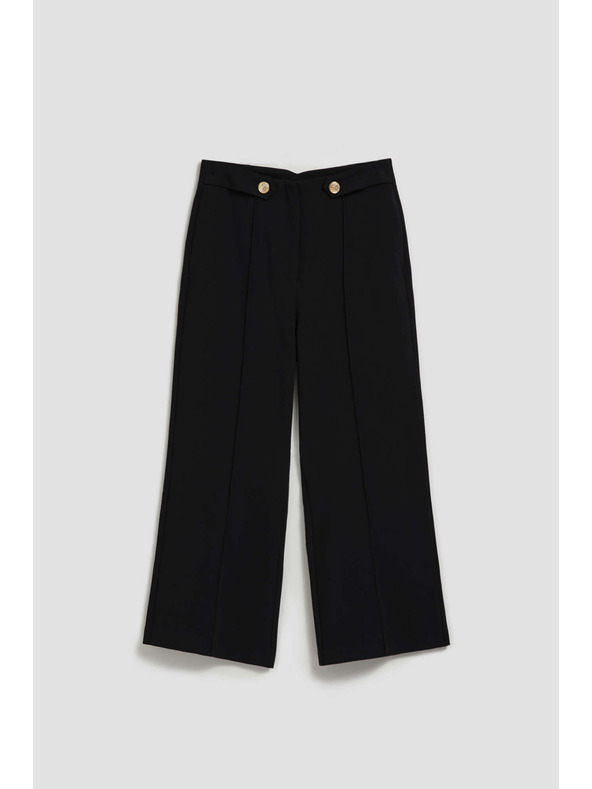 Moodo Crne ženske hlače Moodo