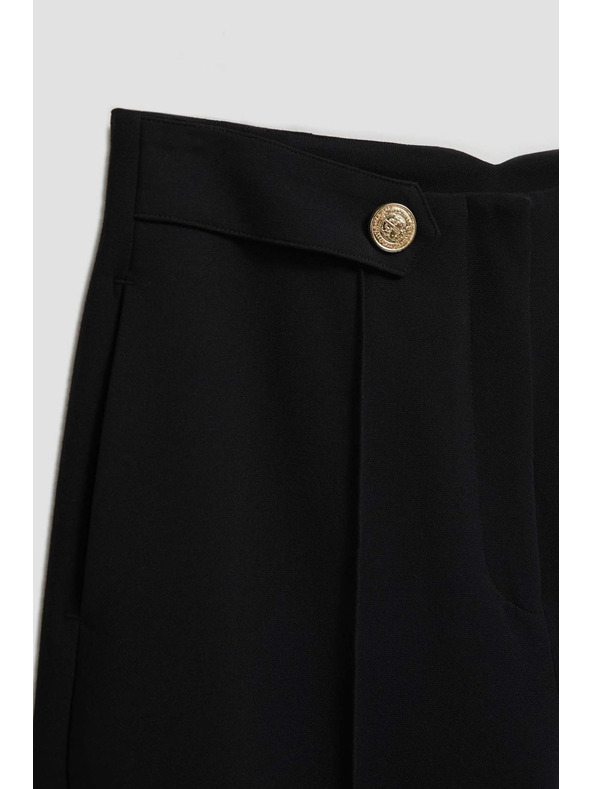 Moodo Crne ženske hlače Moodo