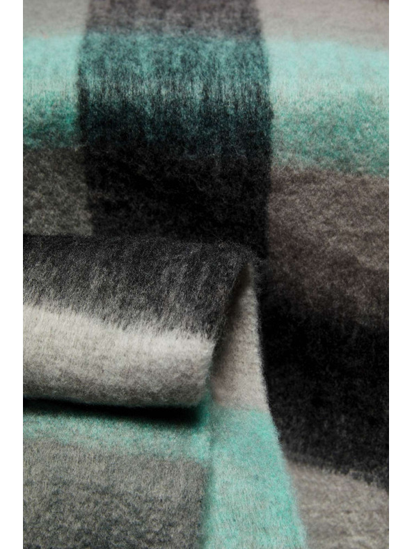 Moodo Ženski plavo-sivi Moodo karirani šal