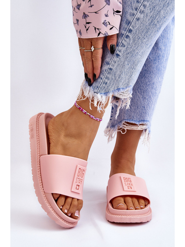 BIG STAR SHOES Ženske papuče Big Star Light pink