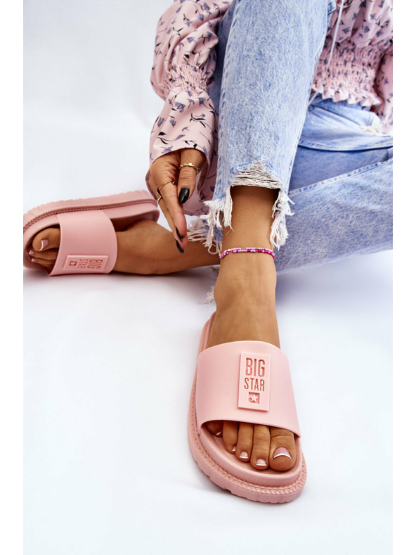 BIG STAR SHOES Ženske papuče Big Star Light pink