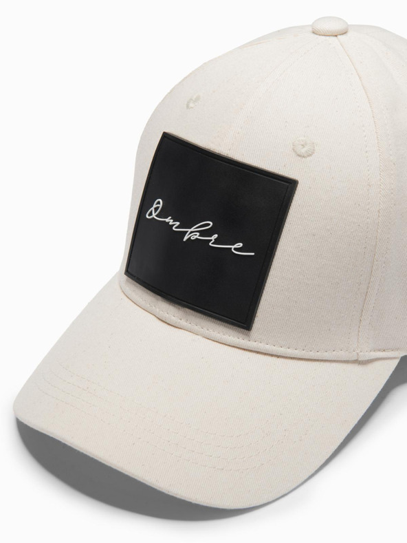 Ombre Clothing Muška kapa s velikom krpom krem ​​Ombre Clothing