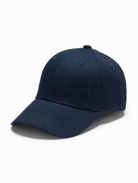 Ombre Clothing Muška bejzbol kapa s ukrasnim vezom tamnoplava Ombre odjeća