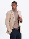 Ombre Clothing Elegantna muška bež jakna od mješavine vune Ombre Clothing