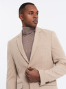 Ombre Clothing Elegantna muška bež jakna od mješavine vune Ombre Clothing