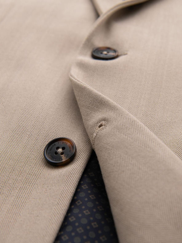 Ombre Clothing Elegantna muška bež jakna od mješavine vune Ombre Clothing