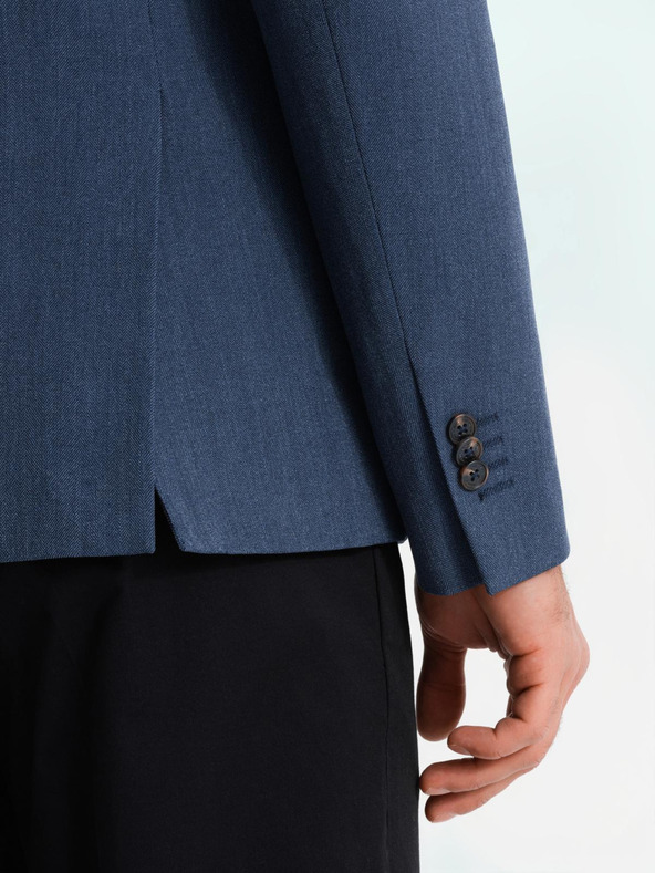 Ombre Clothing Elegantna muška jakna od mješavine vune u tamnoplavoj Ombre odjeći