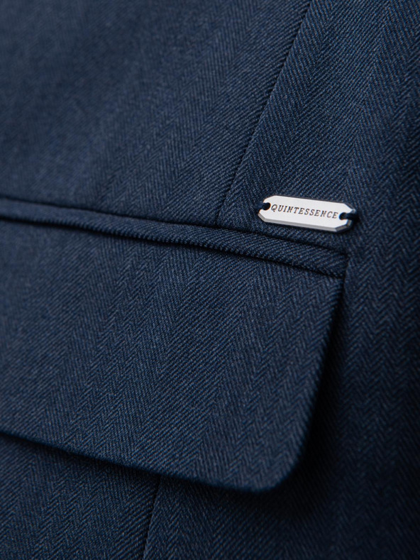 Ombre Clothing Elegantna muška jakna od mješavine vune u tamnoplavoj Ombre odjeći