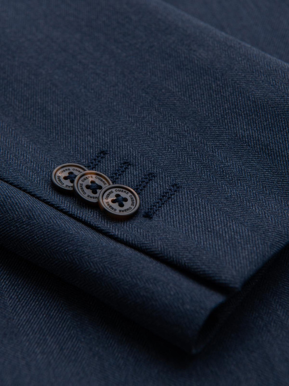 Ombre Clothing Elegantna muška jakna od mješavine vune u tamnoplavoj Ombre odjeći