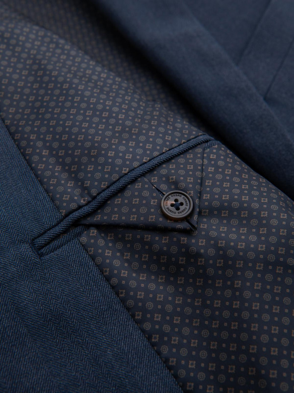 Ombre Clothing Elegantna muška jakna od mješavine vune u tamnoplavoj Ombre odjeći