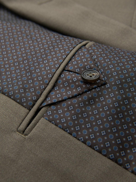 Ombre Clothing Ombre Clothing elegantna kaki jakna od mješavine vune za muškarce