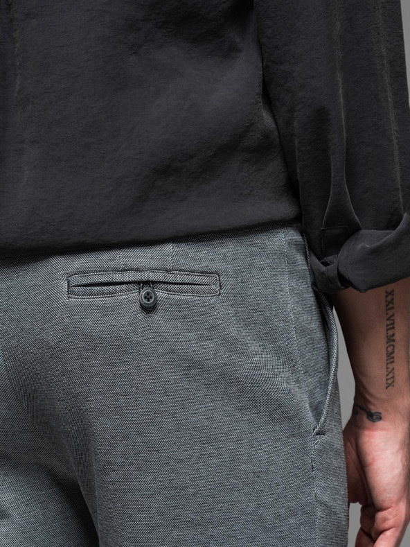 Ombre Clothing Muška pamučna trenirka BASIC siva Ombre odjeća