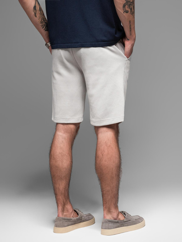 Ombre Clothing Muška pamučna trenirka BASIC siva Ombre odjeća