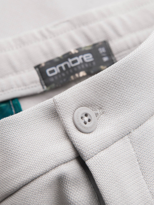 Ombre Clothing Muška pamučna trenirka BASIC siva Ombre odjeća