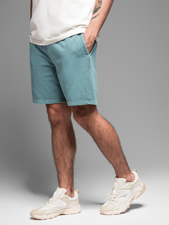 Ombre Clothing Muška pamučna trenirka BASIC plava Ombre Clothing