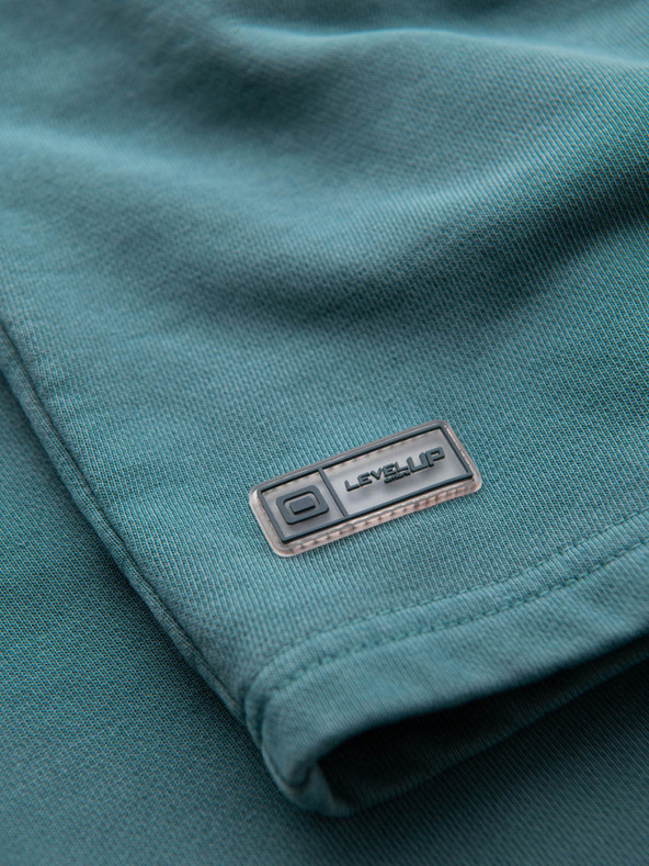 Ombre Clothing Muška pamučna trenirka BASIC plava Ombre Clothing