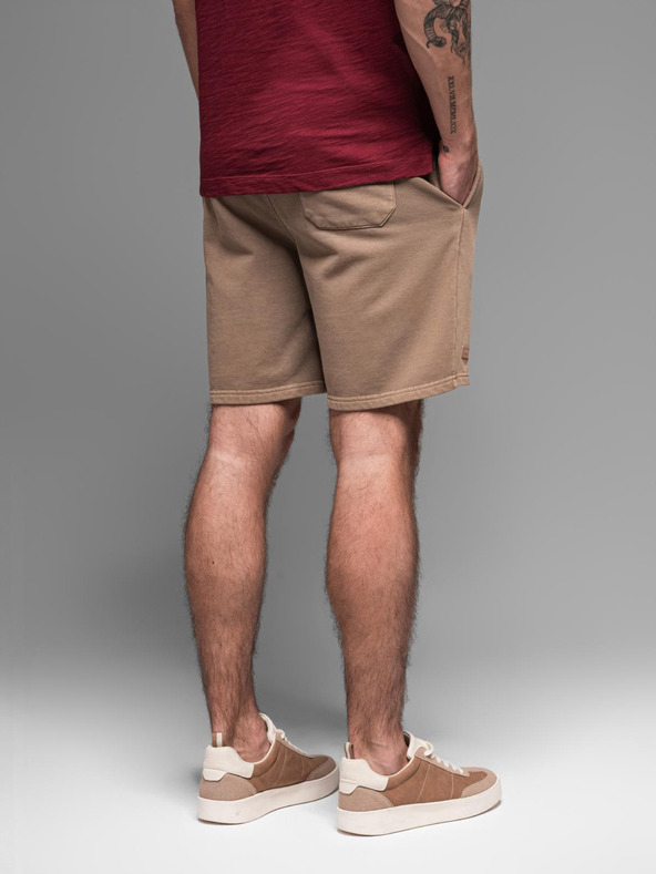 Ombre Clothing Muška pamučna trenirka BASIC smeđa Ombre Clothing