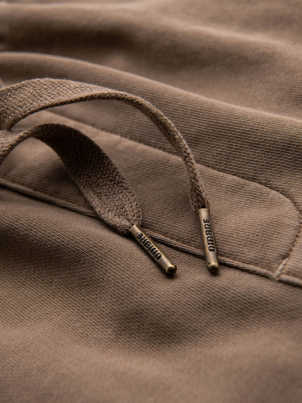 Ombre Clothing Muška pamučna trenirka BASIC smeđa Ombre Clothing