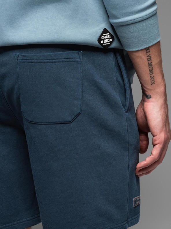 Ombre Clothing Muška pamučna trenirka BASIC plava Ombre Clothing