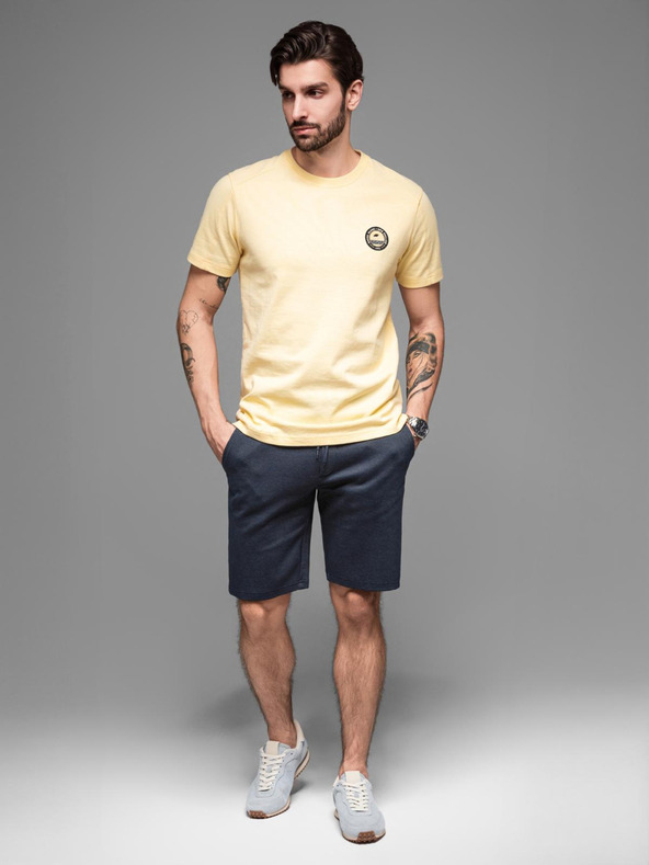 Ombre Clothing Muška pamučna trenirka BASIC plava Ombre Clothing