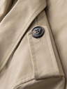 Ombre Clothing Elegantan muški kaput SLIM FIT s remenom bež Ombre Clothing