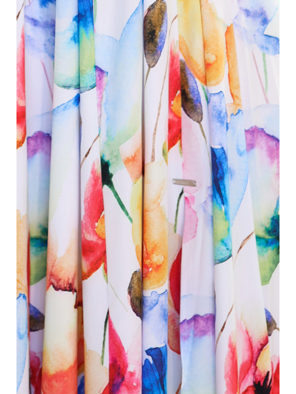 numoco Duga ljetna haljina s remenom - šareni cvjetni uzorak Numoco