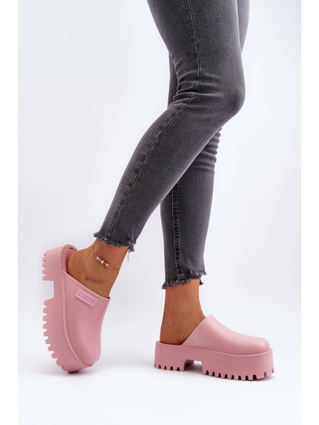 BIG STAR SHOES Ženske papuče s masivnim potplatom Big Star Pink