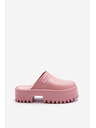 BIG STAR SHOES Ženske papuče s masivnim potplatom Big Star Pink