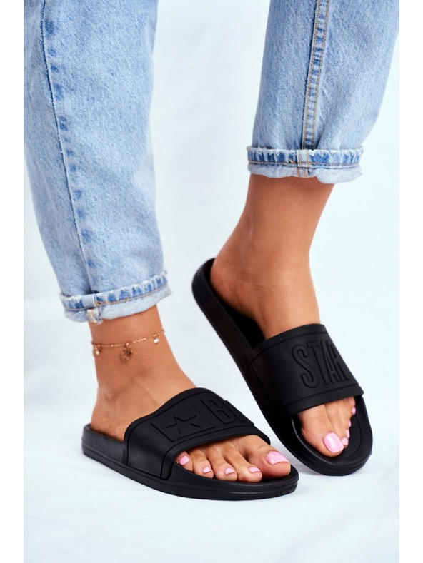 BIG STAR SHOES Modne ženske papuče Big Star - crne