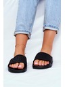 BIG STAR SHOES Modne ženske papuče Big Star - crne