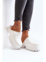 BIG STAR SHOES Ženske papuče na masivnom potplatu Big Star White