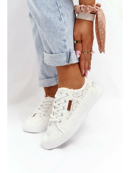 BIG STAR SHOES Ženske modne tenisice Big Star - bijele